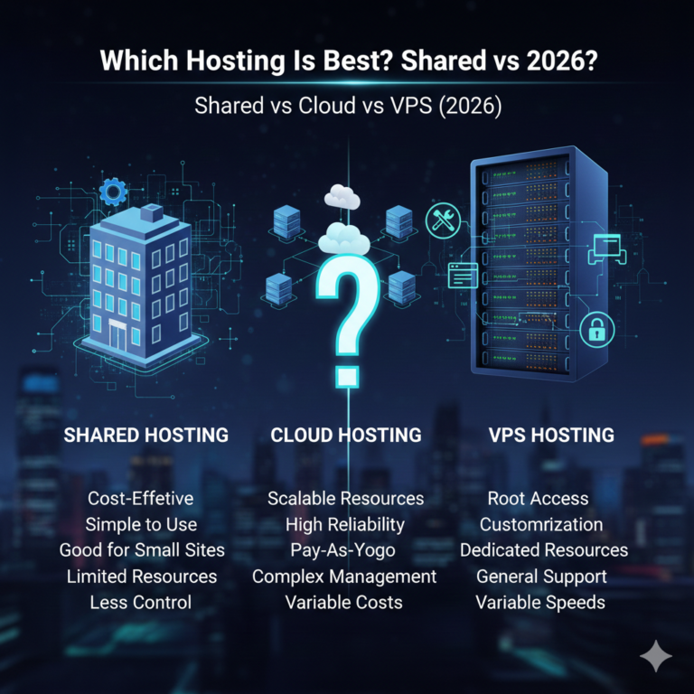 Which Hosting Is Best? Shared vs Cloud vs VPS (2026)