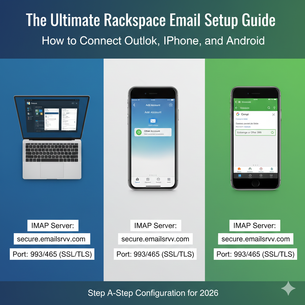 The Ultimate Rackspace Email Setup Guide: How to Connect Outlook, iPhone, and Android.