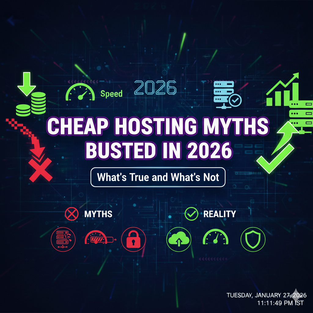 Cheap Hosting Myths Busted in 2026: What’s True and What’s Not