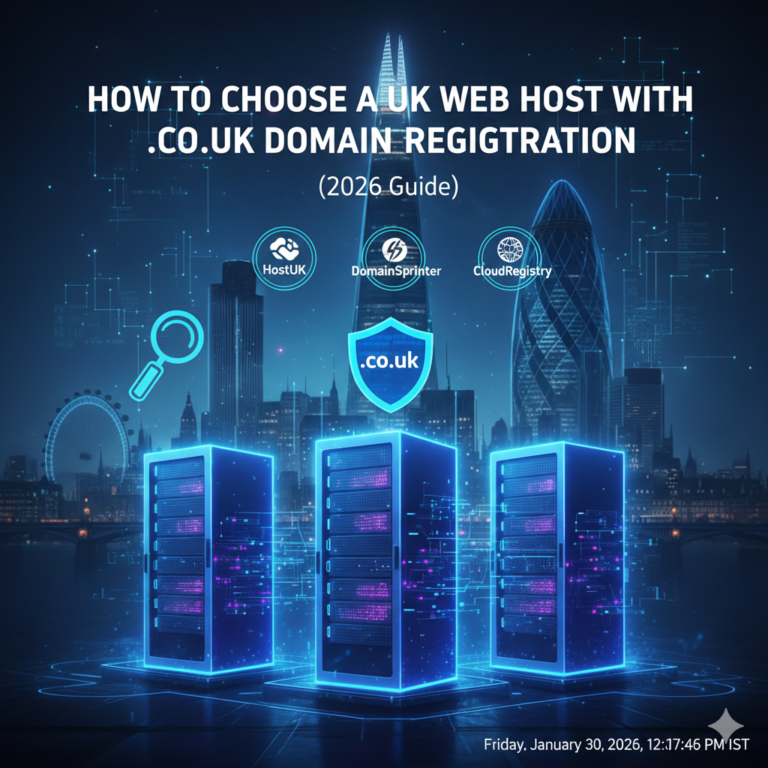 How to Choose a UK Web Host with .co.uk Domain Registration (2026 Guide)