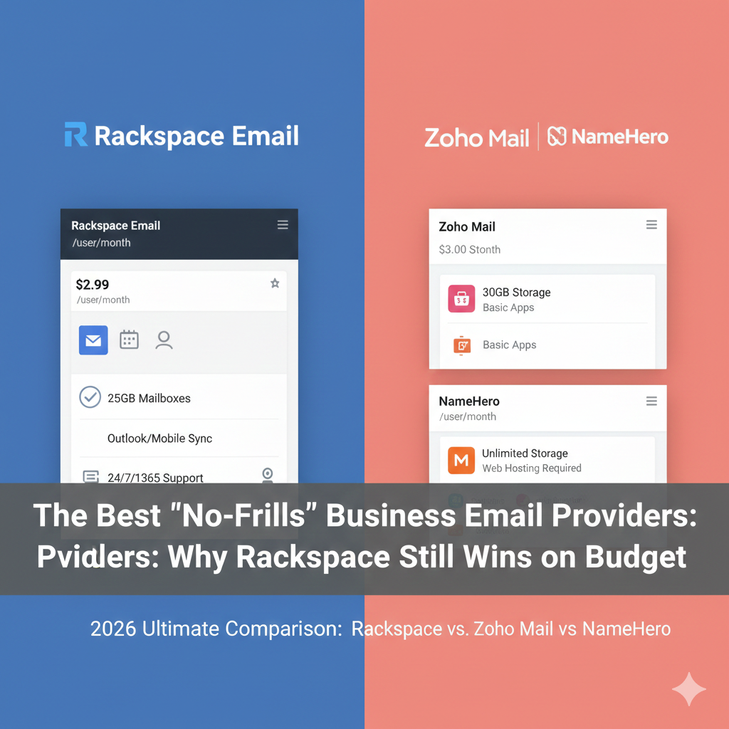 The Best "No-Frills" Business Email Providers: Why Rackspace Still Wins on Budget.