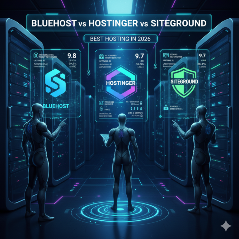 Bluehost vs Hostinger vs SiteGround: Best Hosting in 2026