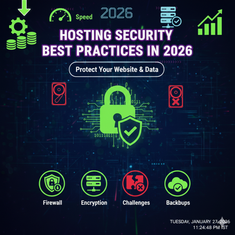 Hosting Security Best Practices in 2026: Protect Your Website & Data