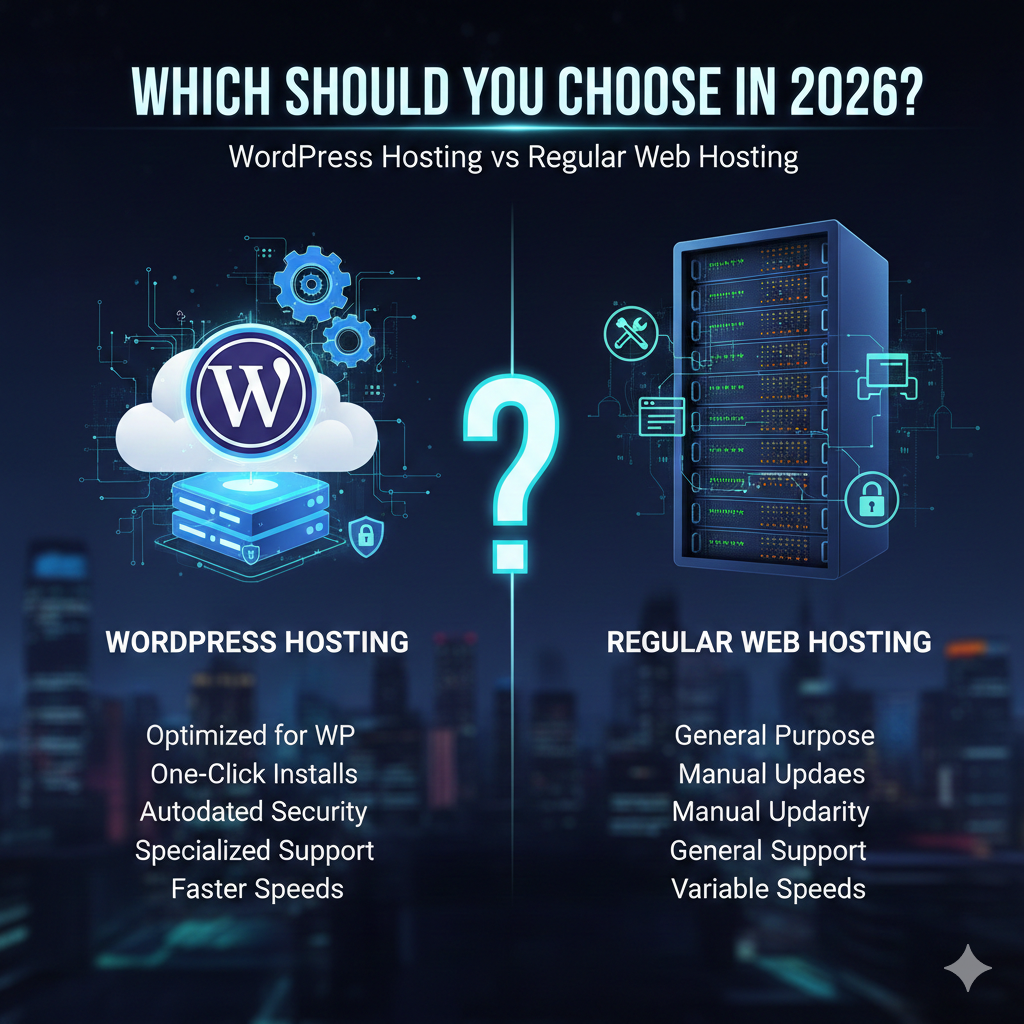 WordPress Hosting vs Regular Web Hosting: Which Should You Choose in 2026?