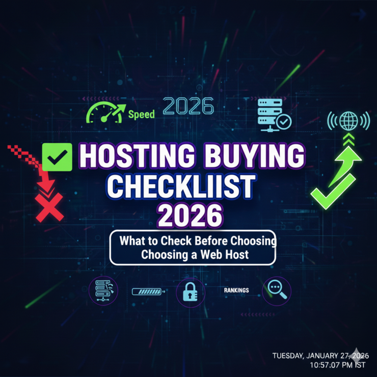 Hosting Buying Checklist 2026: What to Check Before Choosing a Web Host
