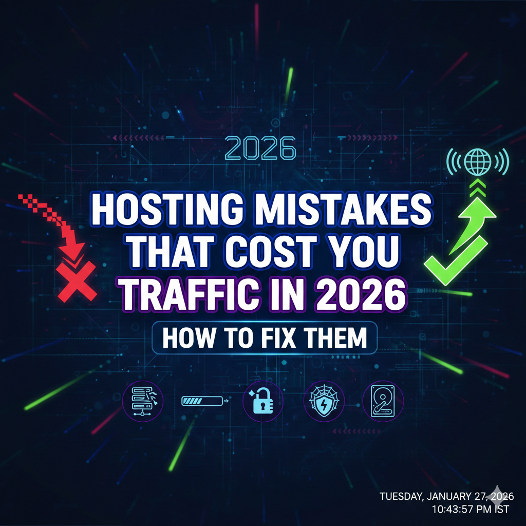Hosting Mistakes That Cost You Traffic in 2026 (How to Fix Them)