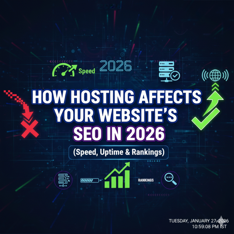 How Hosting Affects Your Website’s SEO in 2026 (Speed, Uptime & Rankings)
