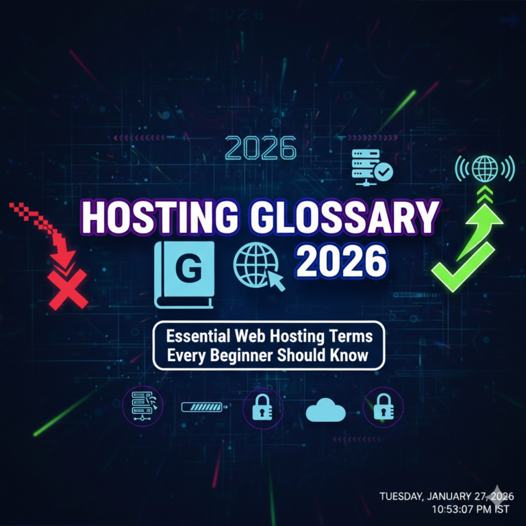 Hosting Glossary 2026: Essential Web Hosting Terms Every Beginner Should Know