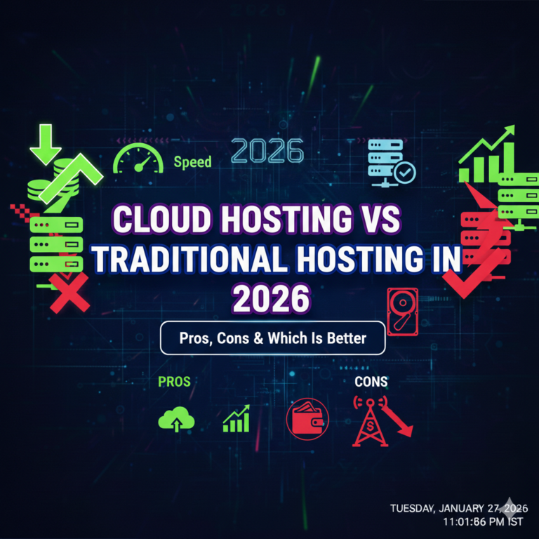 Cloud Hosting vs Traditional Hosting in 2026: Pros, Cons & Which Is Better