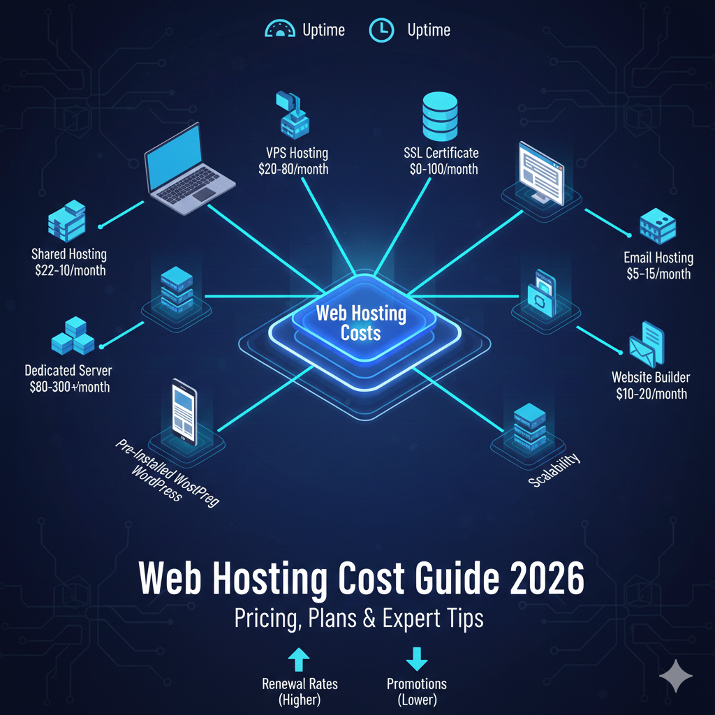 Web Hosting Cost Guide 2026: Pricing, Factors & Real Budgets