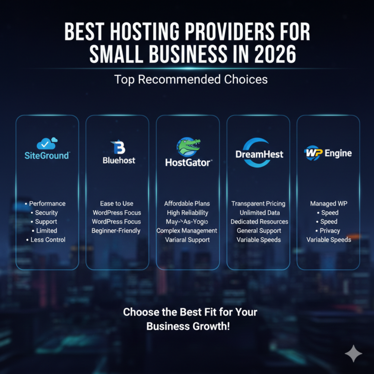 Best Hosting Providers for Small Business in 2026 (Global Guide)
