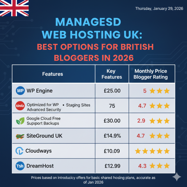Managed WordPress Hosting UK: Best Options for British Bloggers in 2026