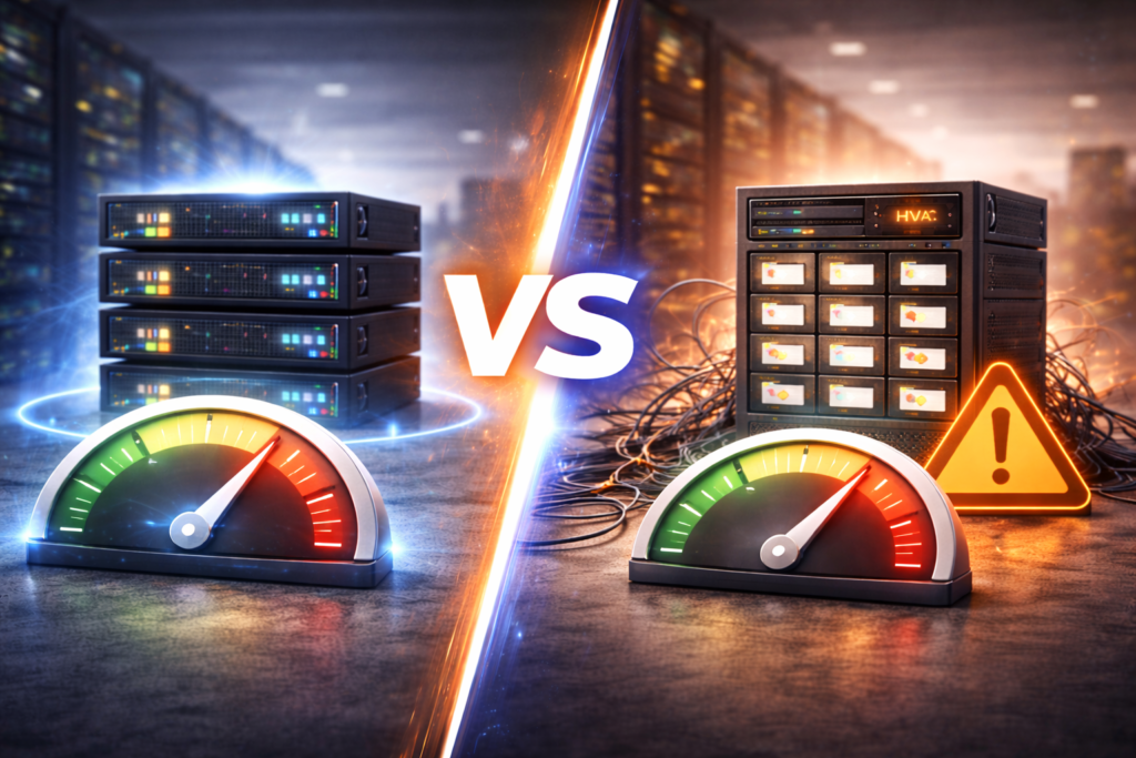 What Causes the Performance Gap Between Shared Hosting and VPS