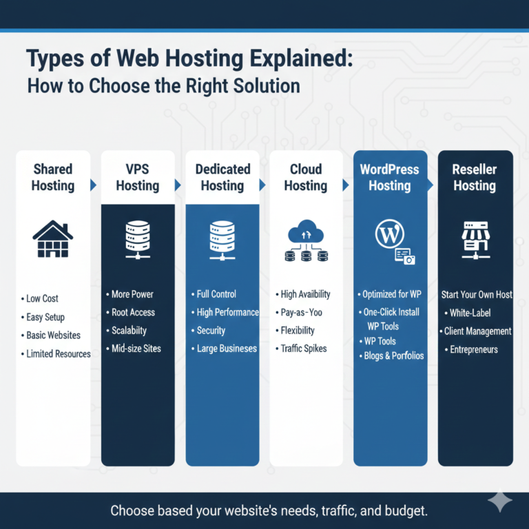 Types of Web Hosting Explained: How to Choose the Right Solution