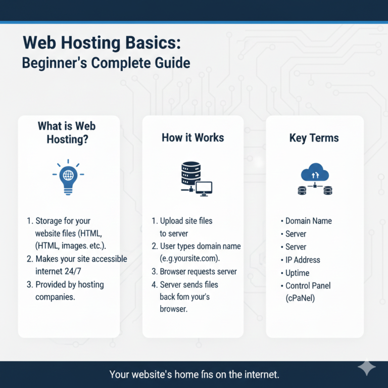 Web Hosting Basics: Beginner’s Complete Guide