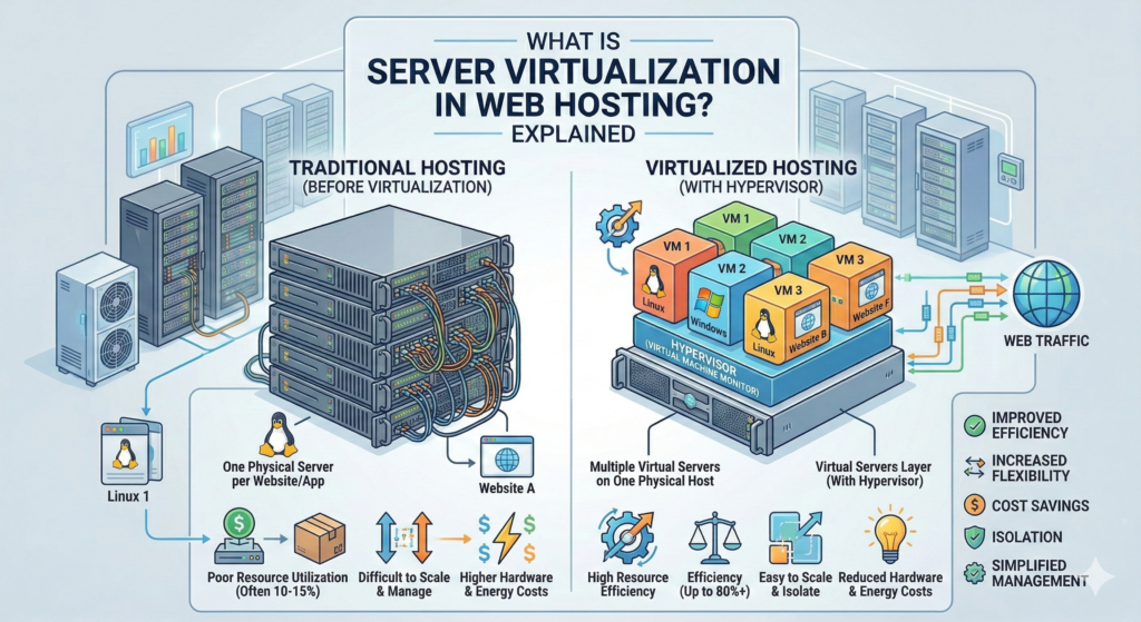 What Is Server Virtualization in Web Hosting?
